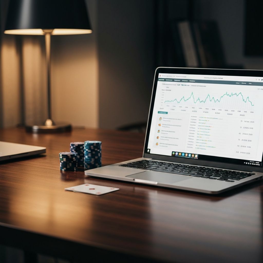 Professional casino review workspace